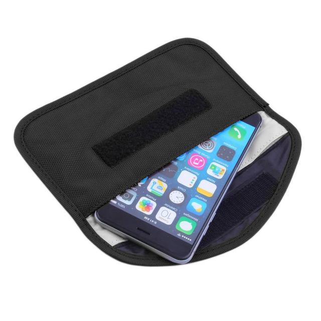 3 size signal shielding Faraday bag, anti-radiation, anti-hacking, tracking, mobile phone, GPS, RFID, car key FOB, EMF case