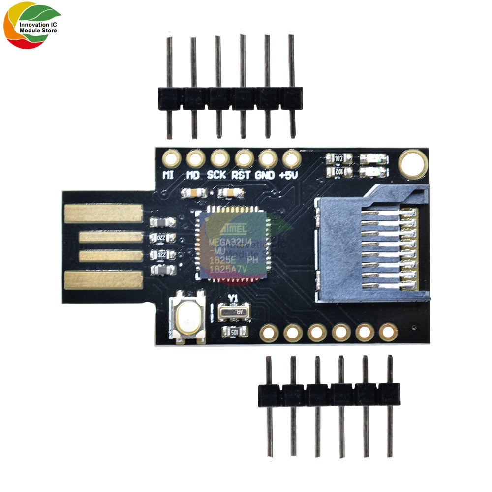 Ziqqucu BadUSB Virtual Keyboard Module for Arduino Badusb TF MicroSD Micro SD Card Slot Leonardo R3 Module Bad Usb CJMCU