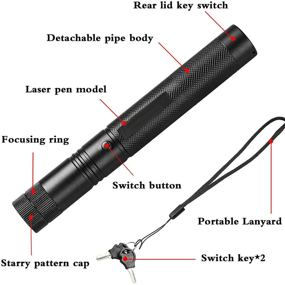 Military Green Laser Powerful Burning Laser Torch Pointers High-Power Laser Light 5mw Device Lazer Burning Matches For Hunting