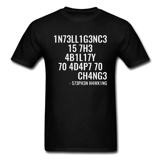 Physics Coder T Shirt IT Computer Program Hacker CPU Men Tshirts 100% Cotton Adapt or Die Letter Tops & Tees Custom Gift T Shirt