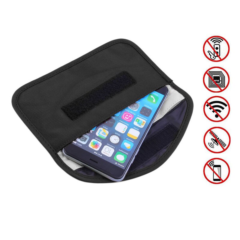 HOMERIT Cell Phone Anti-Radiation Sleeve Faraday Bag Pregnant Phone Rf  Signal Shielding Blocker 5G GPS EMF RFID Signal Blocking Bag Car Key Wallet