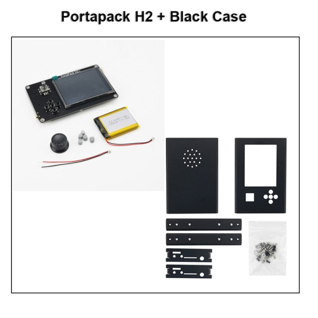 New Mayhem Portapack H2 Hackrf One SDR Software Defined Radio 1MHz-6GHz Optional Metal Case Antennas kits DIY Fast Assemble