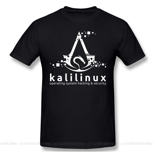 T Shirt Kali Linux Operating System Hacking T-Shirt 100 Percent Cotton linux Computer operating system Geek ofertas Tee Shirt