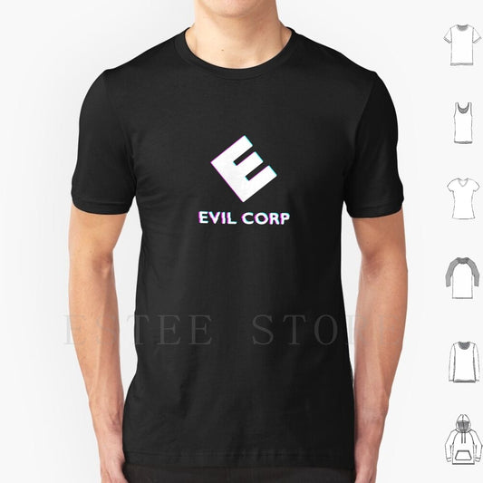 Evil Corp T Shirt DIY Big Size 100% Cotton Mr Robot Evil Corp Elliot Conglomerate Business Evil Bad Computer World Corp Hack