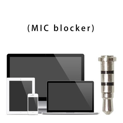 MIC Audio Blocker - Blocks Audio Hacking on Computers, Tablets and Smart Phones, Easy Carry Key Chain